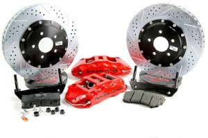 Dodge Ram 1500 Brake Kit - Front - Baer Brakes - Extreme+ SDZ, 6-Piston Calipers, Slotted/Drilled Rotors - Monster Green - `02-`08